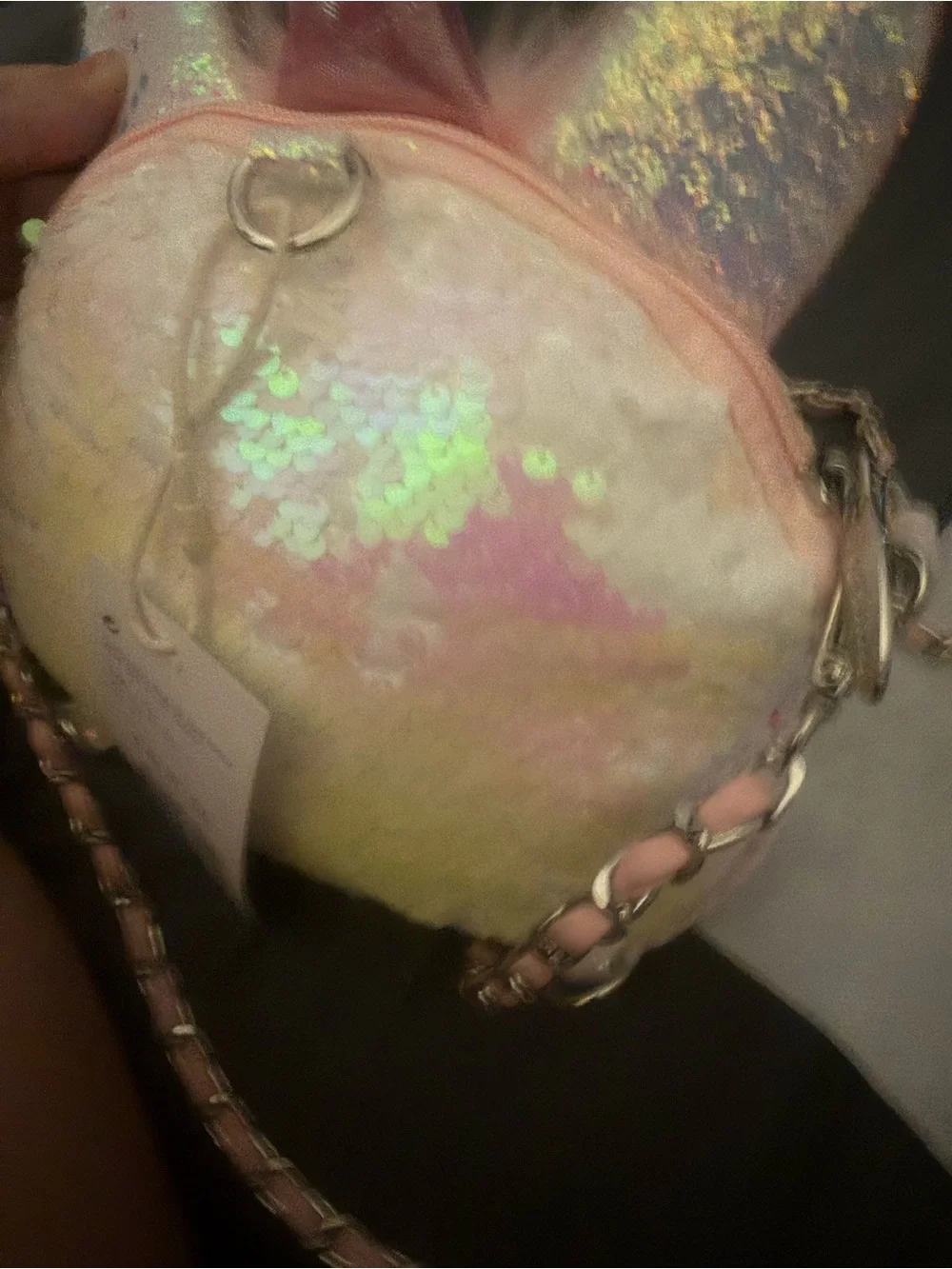 & Other Stories Pink & White Sequin Unicorn Crossbody Bag for Kids